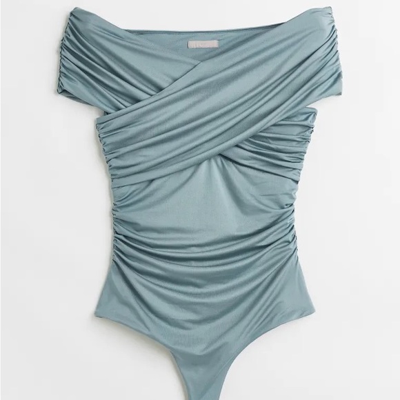 H&M Tops - Draped Off the Shoulder Bodysuit 2022 New In